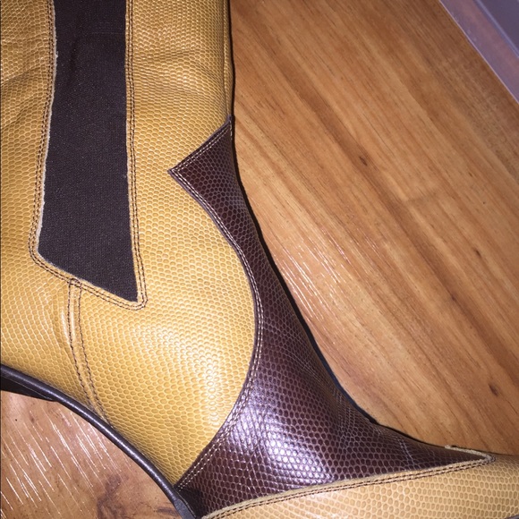 Bebe Western Italian Leather Bootie - Picture 5 of 8